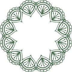 Beautiful flower art and mandala vector design