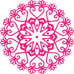 Beautiful flower art and mandala vector design