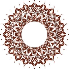 Beautiful flower art and mandala vector design