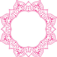 Beautiful flower art and mandala vector design
