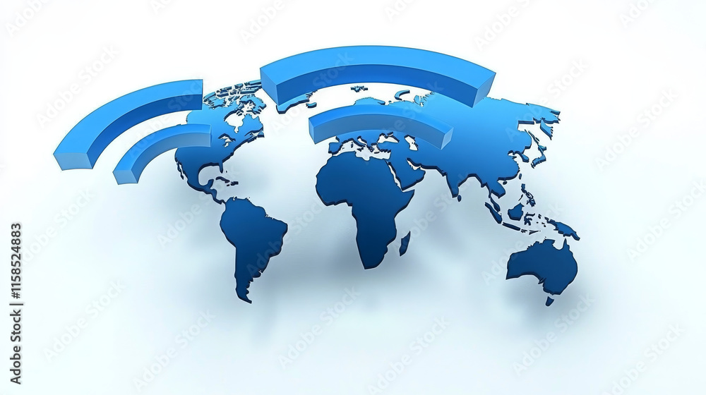 Poster wifi wireless symbol abstract data transfer big data futuristic technology background. with icon bus
