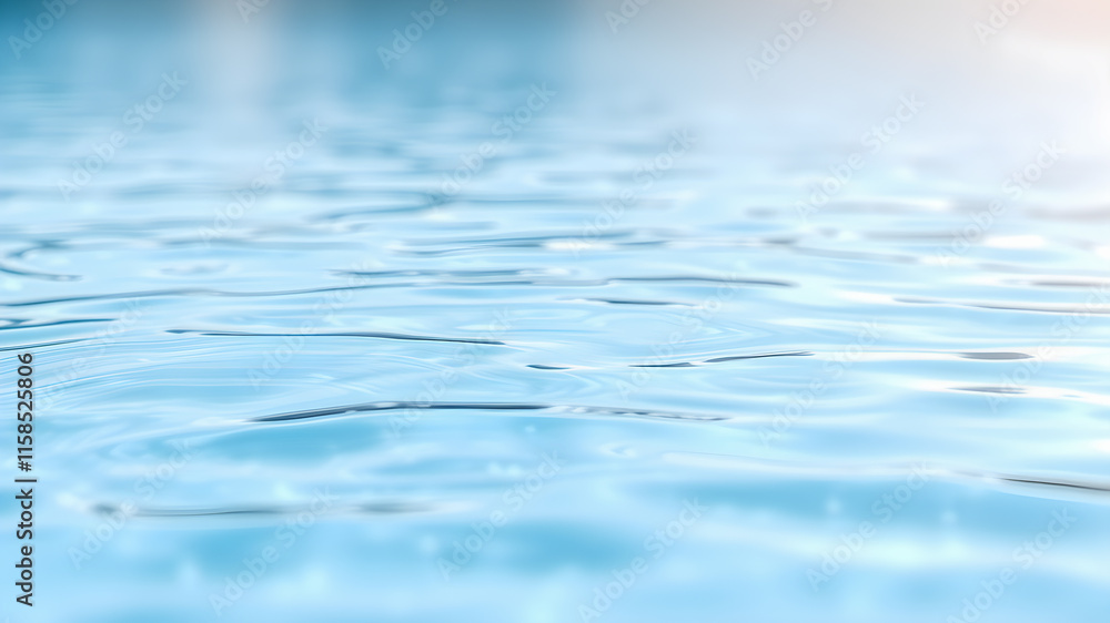 Poster close up of water surface with ripples. abstract background for design