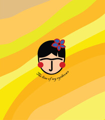 Adorable smiling girl logo – perfect for kid-friendly brands, clothing, or playful identity.