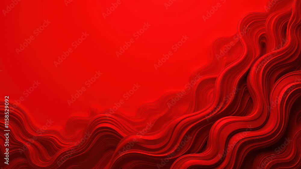 Poster red abstract wave background texture - abstract backgrounds
