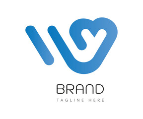 Heart logo icon design template elements. Usable for Branding and Business Logos.
