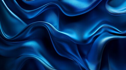 Fototapeta premium abstract blue silk background