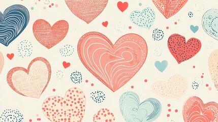 Heart-Shaped Abstract Pattern Vector for Valentine’s Day, Heart-Shaped Abstract Patterns,Valentine’s Day, Day of Love 