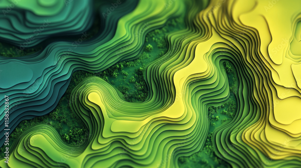 Poster abstract map and digital template modern background for web page