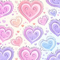 Heart-Shaped Abstract Pattern Vector for Valentine&rsquo;s Day, Heart-Shaped Abstract Patterns,Valentine&rsquo;s Day, Day of Love 