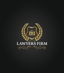 Luxurious gold logo. Ideal for awards, recognition, premium branding, and high-end achievements.