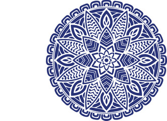 Beautiful flower art and mandala vector design