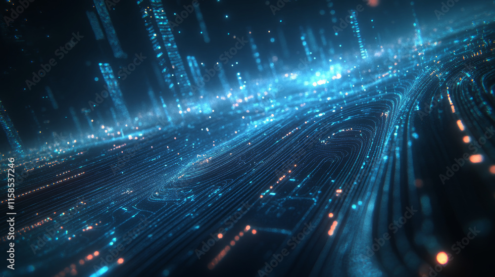 Poster abstract internet of things concept iot internet of things communication network innovation technolo