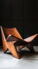 Modern Wooden Lounge Chair Design Minimalist Style