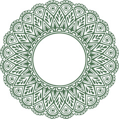 Beautiful flower art and mandala vector design