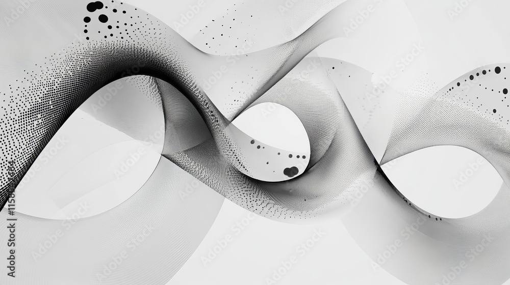Poster abstract technology futuristic concept circle dot gray digital on hi tech future gray background net