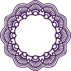 Beautiful flower art and mandala vector design