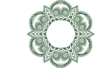 Beautiful flower art and mandala vector design