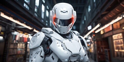 Fototapeta premium robot on the street