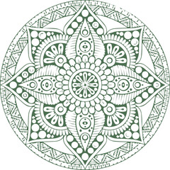 Beautiful flower art and mandala vector design