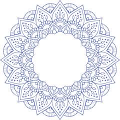 Beautiful flower art and mandala vector design