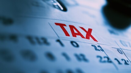 The Tax Deadline on Calendar