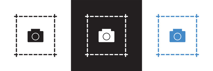 screen shot icon. Vector illustration. isolated on white and black background. EPS 10