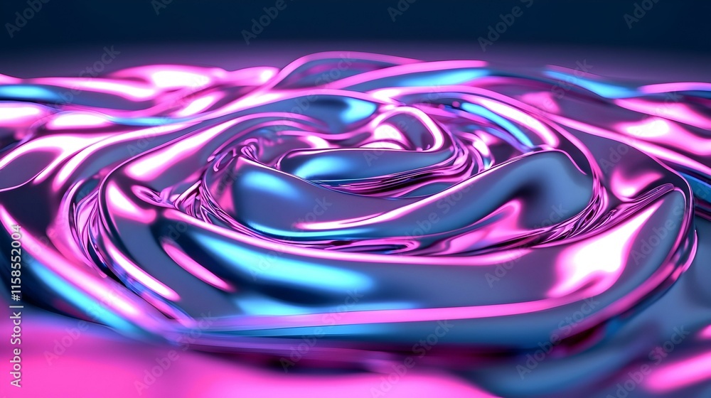 Poster vibrant unity, an abstract swirl of colors intertwining, symbolizing harmony and connection in a dyn