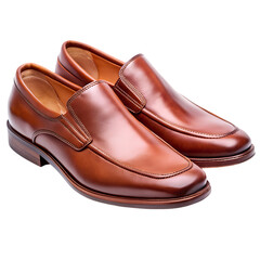 pair of brown shoes