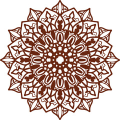 Beautiful flower art and mandala vector design