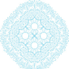 Beautiful flower art and mandala vector design