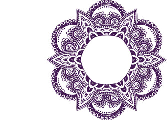 Beautiful flower art and mandala vector design