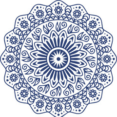 Beautiful flower art and mandala vector design
