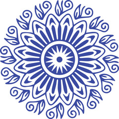 Beautiful flower art and mandala vector design