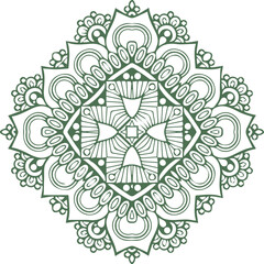 Beautiful flower art and mandala vector design
