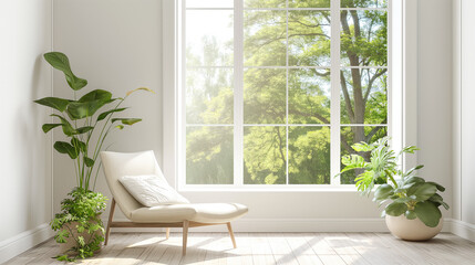 The beautiful interior of a sophisticated, minimalist and clean house