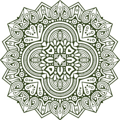 Beautiful flower art and mandala vector design
