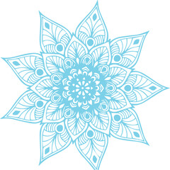 Beautiful flower art and mandala vector design