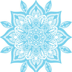 Beautiful flower art and mandala vector design
