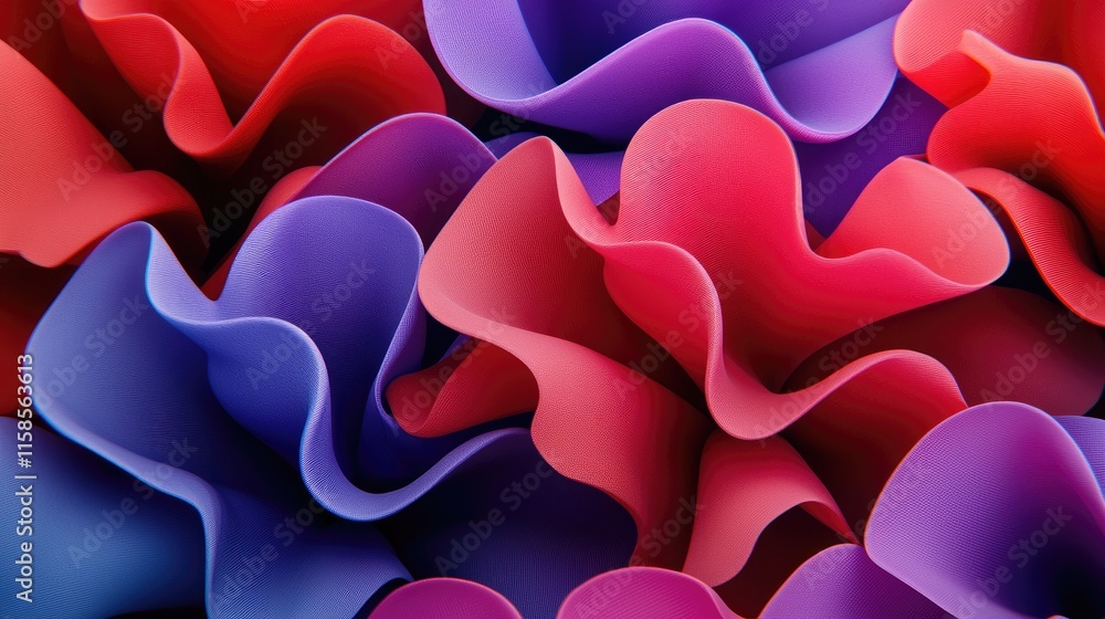 Poster vibrant colorful textile patterns abstract design digital art studio close-up visual aesthetics