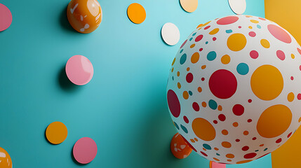Concept of playfulness and fun, as the bright colors. generated using AI