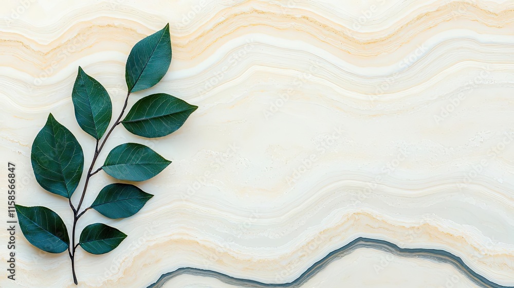 Poster rose leaves abstract background concept. a close-up of green leaves on a soft, textured background w