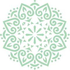 Beautiful flower art and mandala vector design
