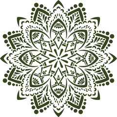 Beautiful flower art and mandala vector design