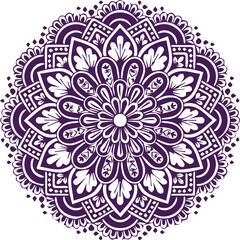 Beautiful flower art and mandala vector design