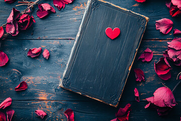 A beautiful bokeh golden background with two red hearts representing love in honor of Saint Valentine's Day. Golden bokeh in the shape of hearts on a red background. Celebrating Valentine's day