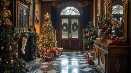 Obraz premium An_elegant_classic_home_with_an_antique_scale