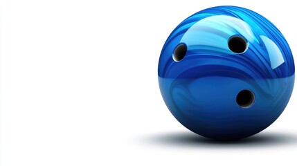 Bowling action with a blue ball indoor alley sports photography engaging environment close-up view fun concept