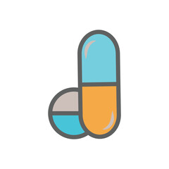 high quality modern capsule icon color with minimalist design for digital and print projects