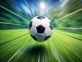 Aerial Soccer Shot: Bird's Eye View of a Kicked Ball - Stunning High-Angle Photography