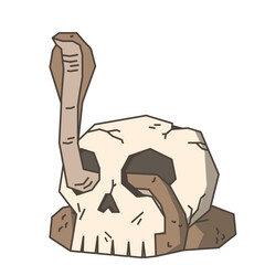 Halloween Horror Skull Illustration